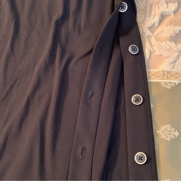 WHBM. Sleeveless button maxi dress. Body hugging. Slits on side. Classy. - Picture 11 of 11